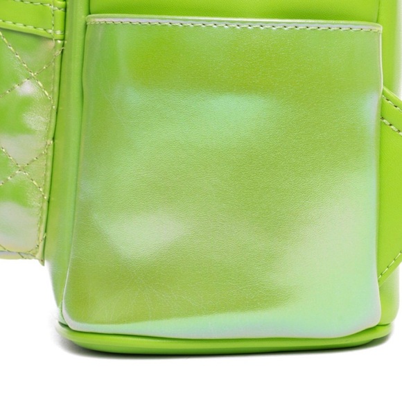 Loungefly Disney Minnie Mouse Classic Series Iridescent Emerald Mini Backpack - Picture 6 of 10